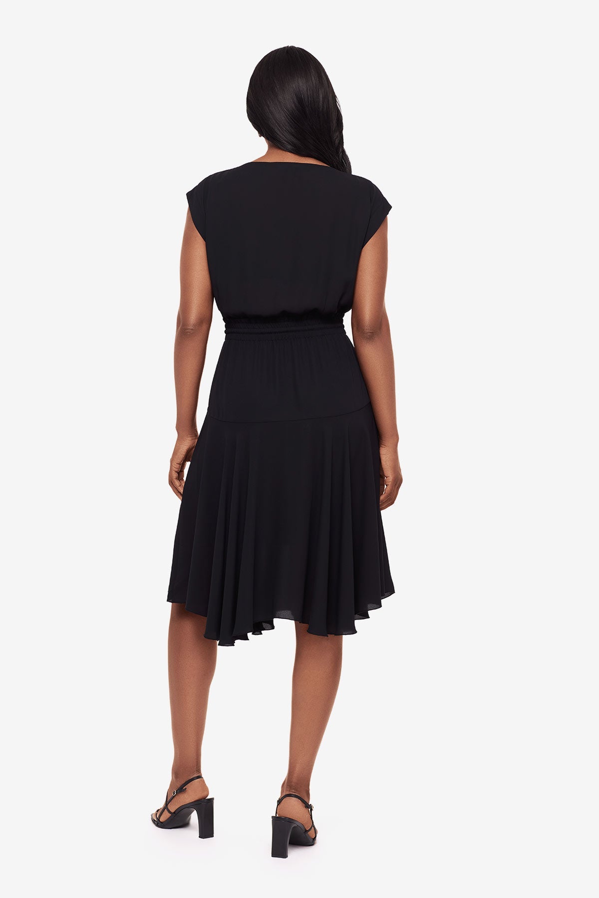 Soft Georgette Float Dress in Black Black | Miraclesuit