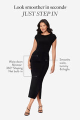 Body by Cali Shaping Dress in Black Black | Miraclesuit