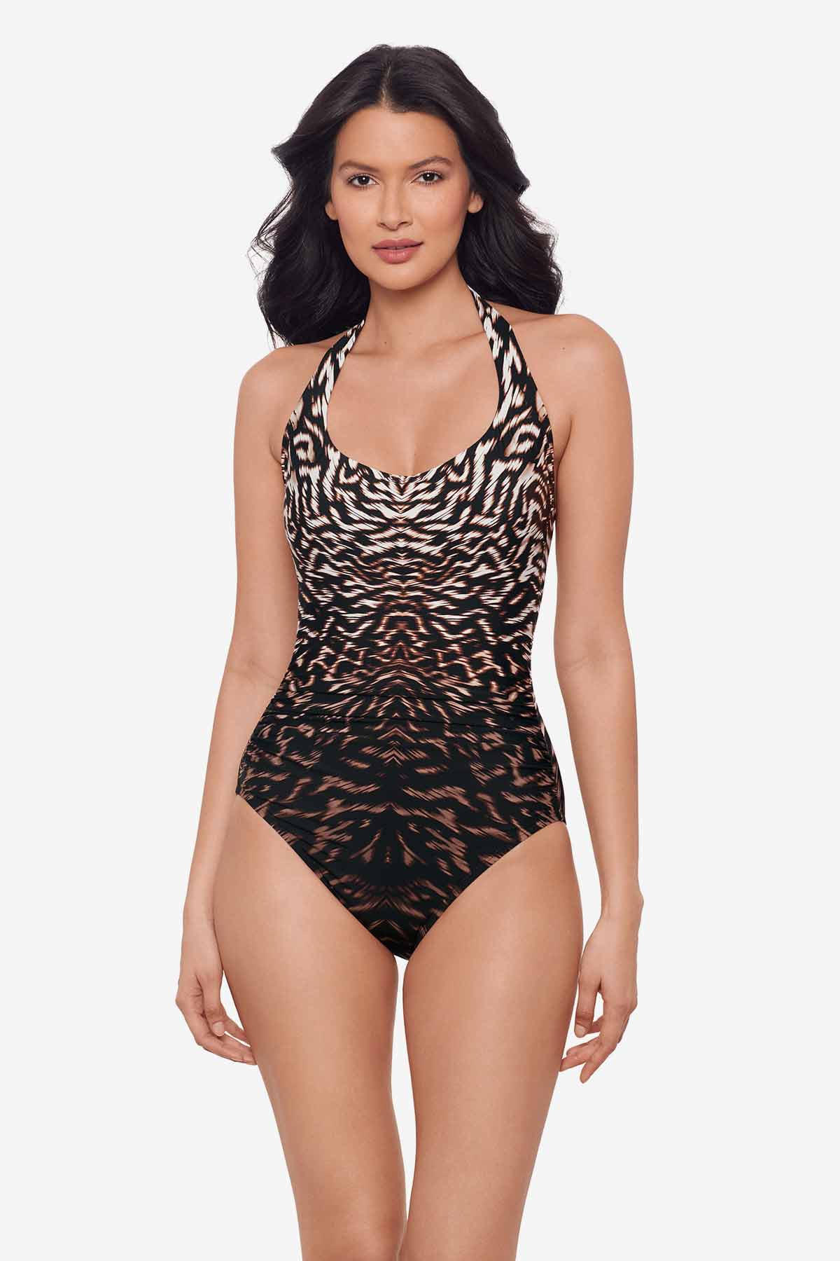 Topkapi Utopia One Piece Swimsuit Black/Multi | Miraclesuit