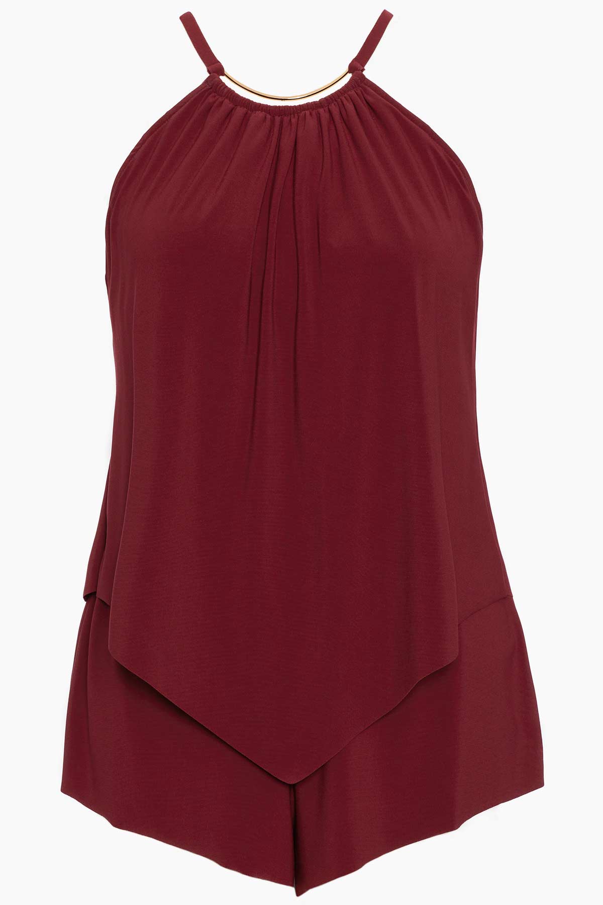 Goldie Romper Merlot | Miraclesuit