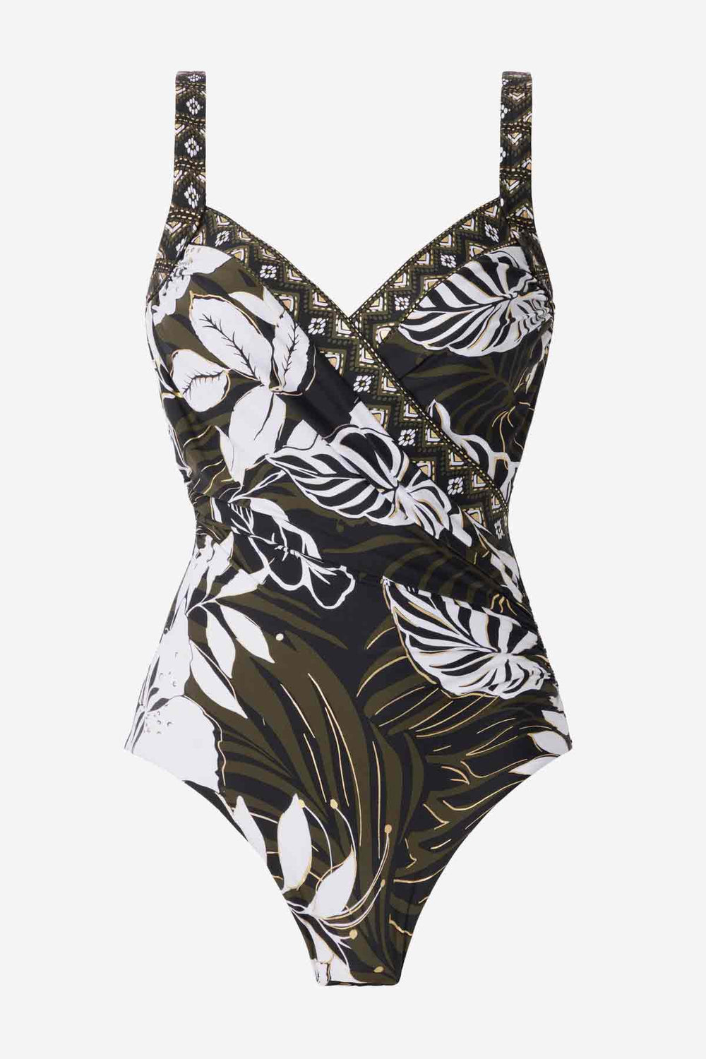 Elle Dorado Sanibel One Piece Swimsuit Black/Multi | Miraclesuit