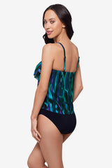Magicsuit Rainfall Rita Tankini Top Separate Black/Multi | Miraclesuit