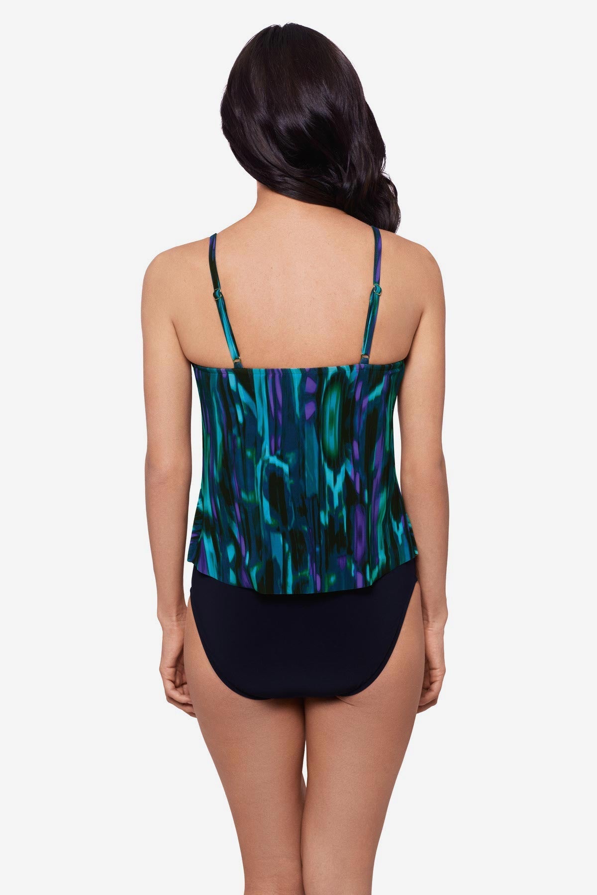 Magicsuit Rainfall Rita Tankini Top Separate Black/Multi | Miraclesuit