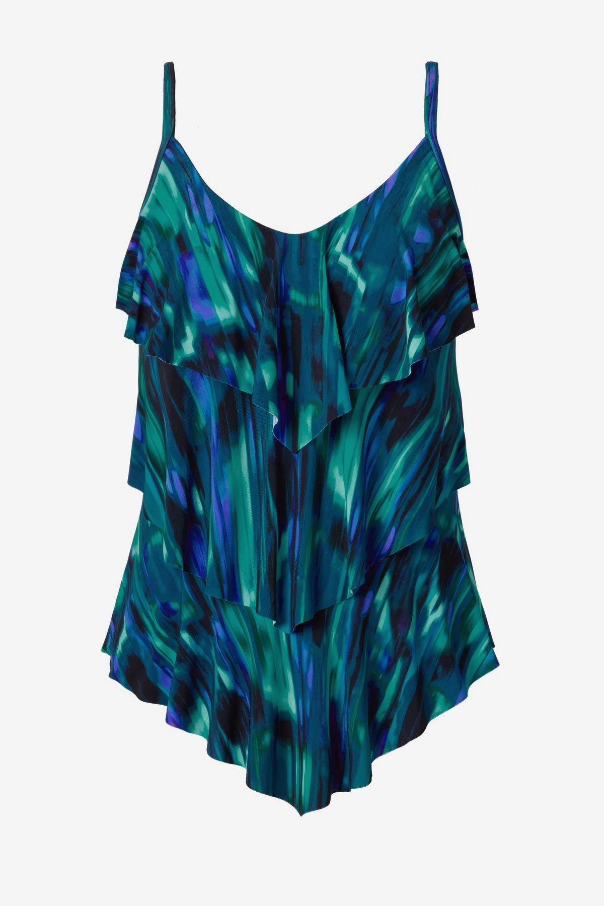 Magicsuit Rainfall Rita Tankini Top Separate Black/Multi | Miraclesuit