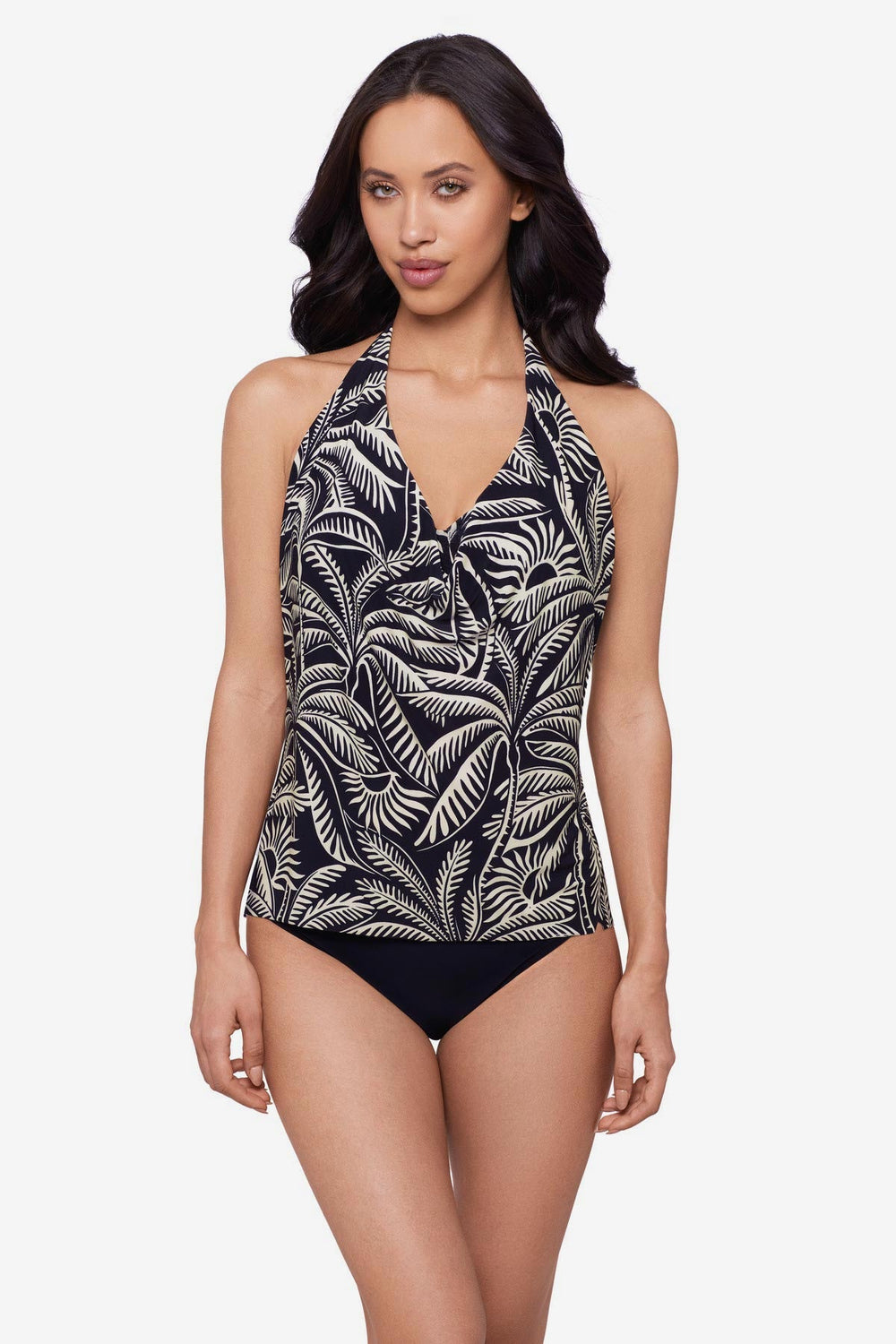 Magicsuit Hearts Of Palm Sophie Tankini Top Separate Black/Multi | Miraclesuit