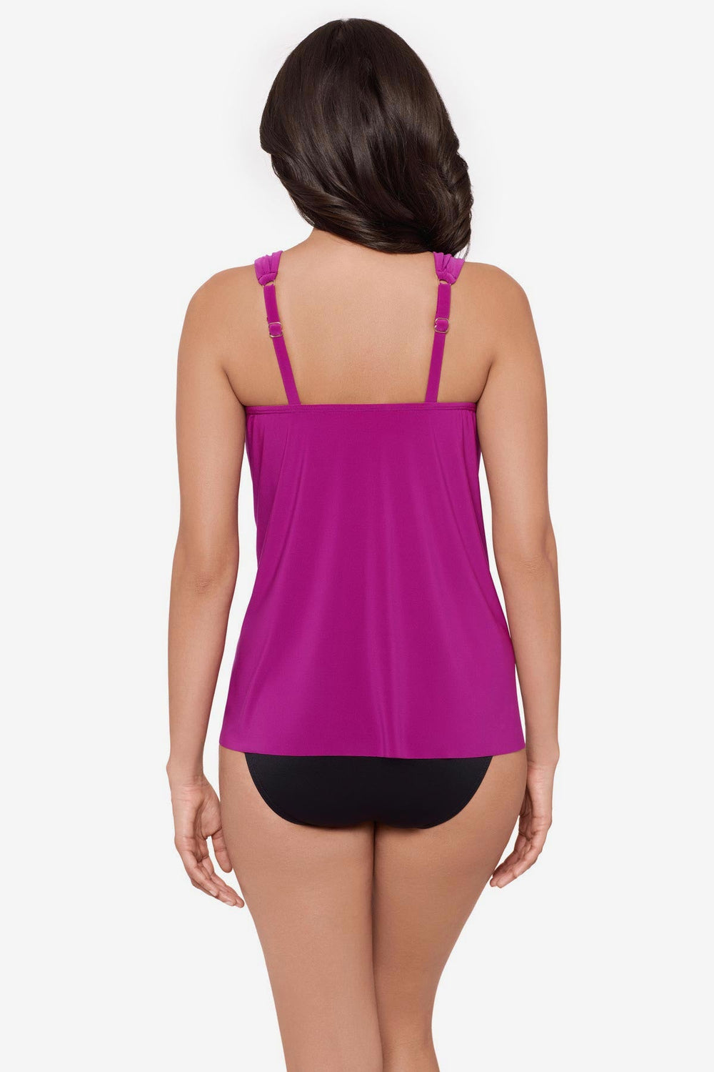 Dazzle Tankini Top Black | Miraclesuit