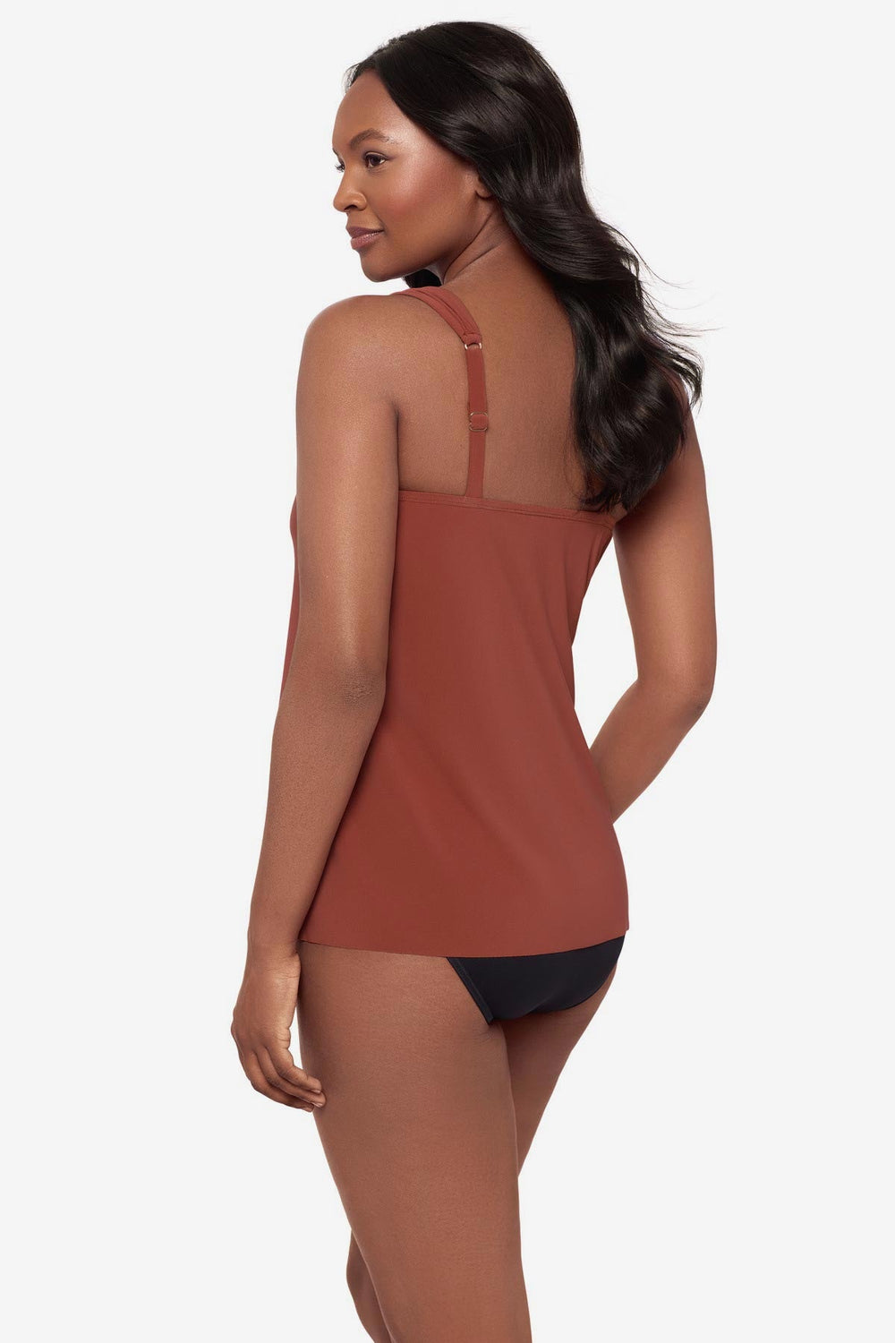 Dazzle Tankini Top Black | Miraclesuit