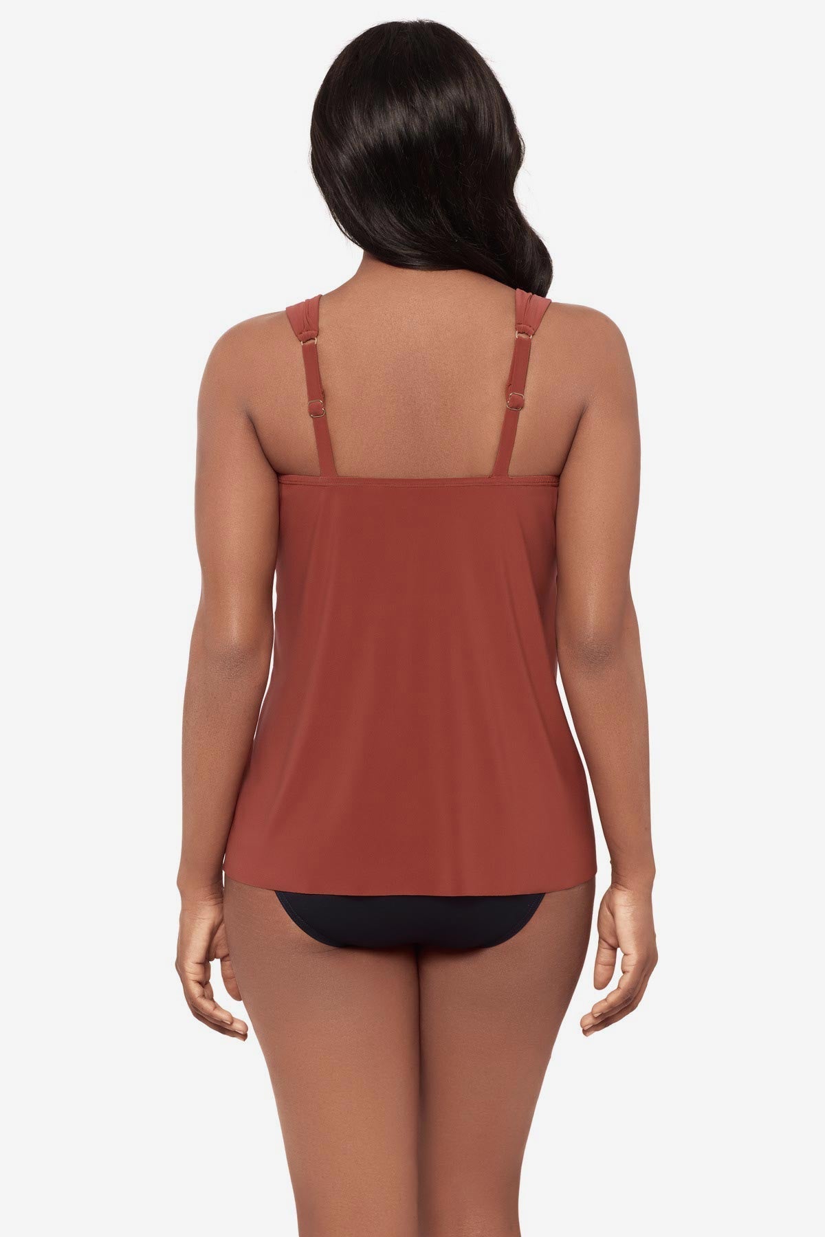 Dazzle Tankini Top Black | Miraclesuit