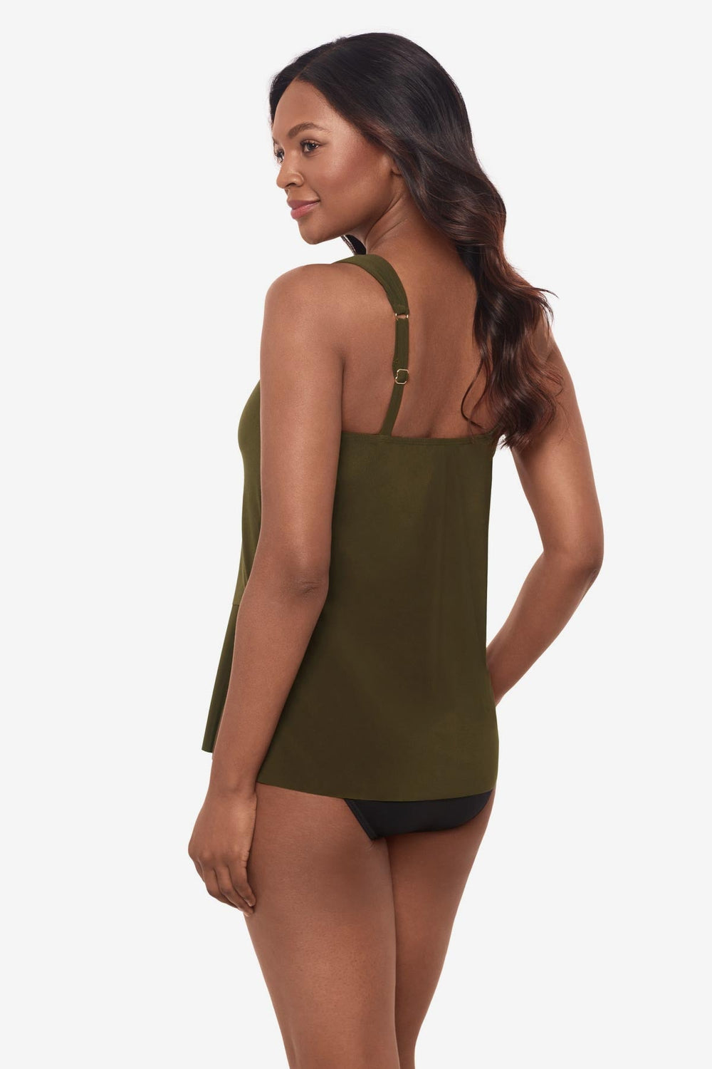 Dazzle Tankini Top Black | Miraclesuit
