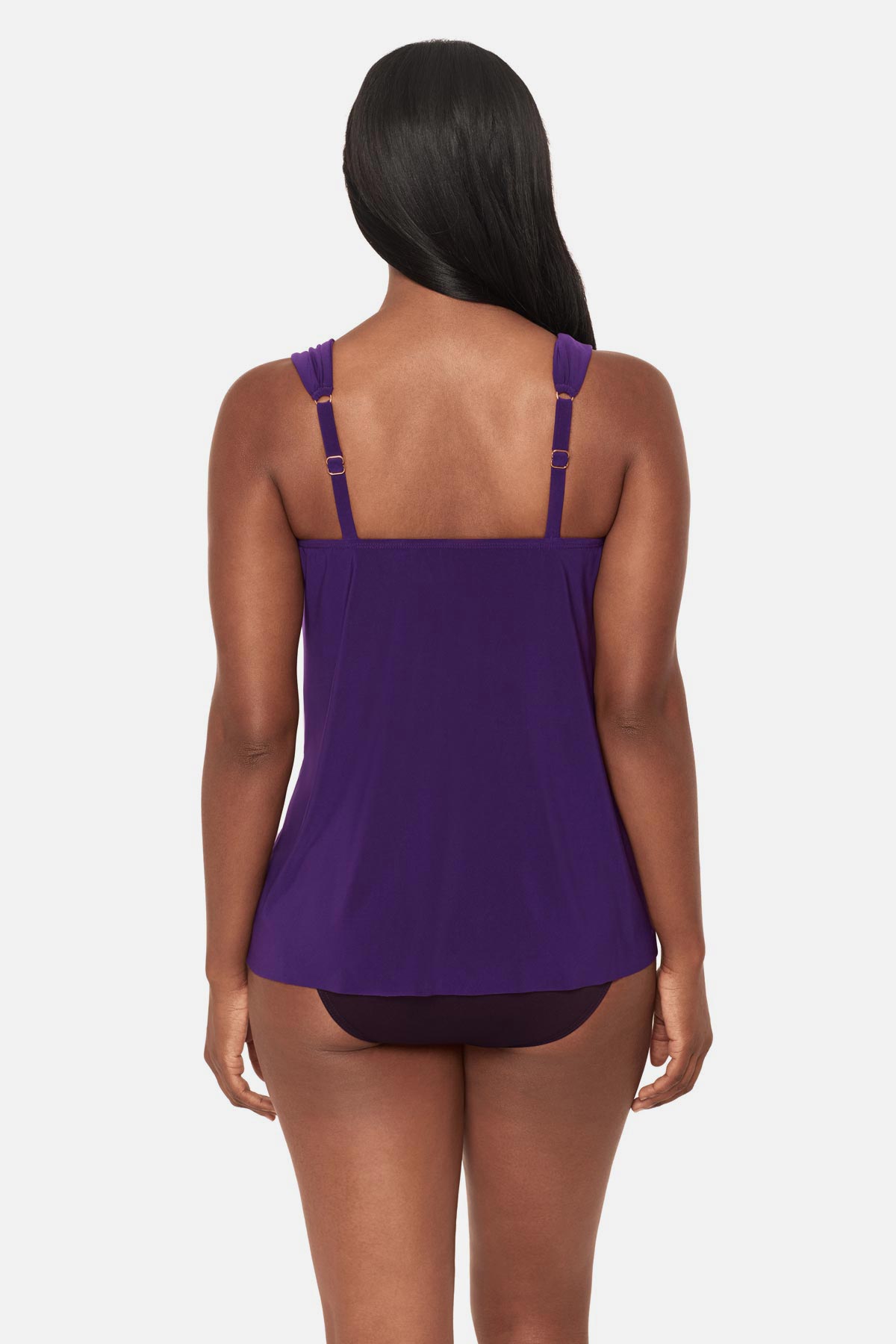 Dazzle Tankini Top Black | Miraclesuit