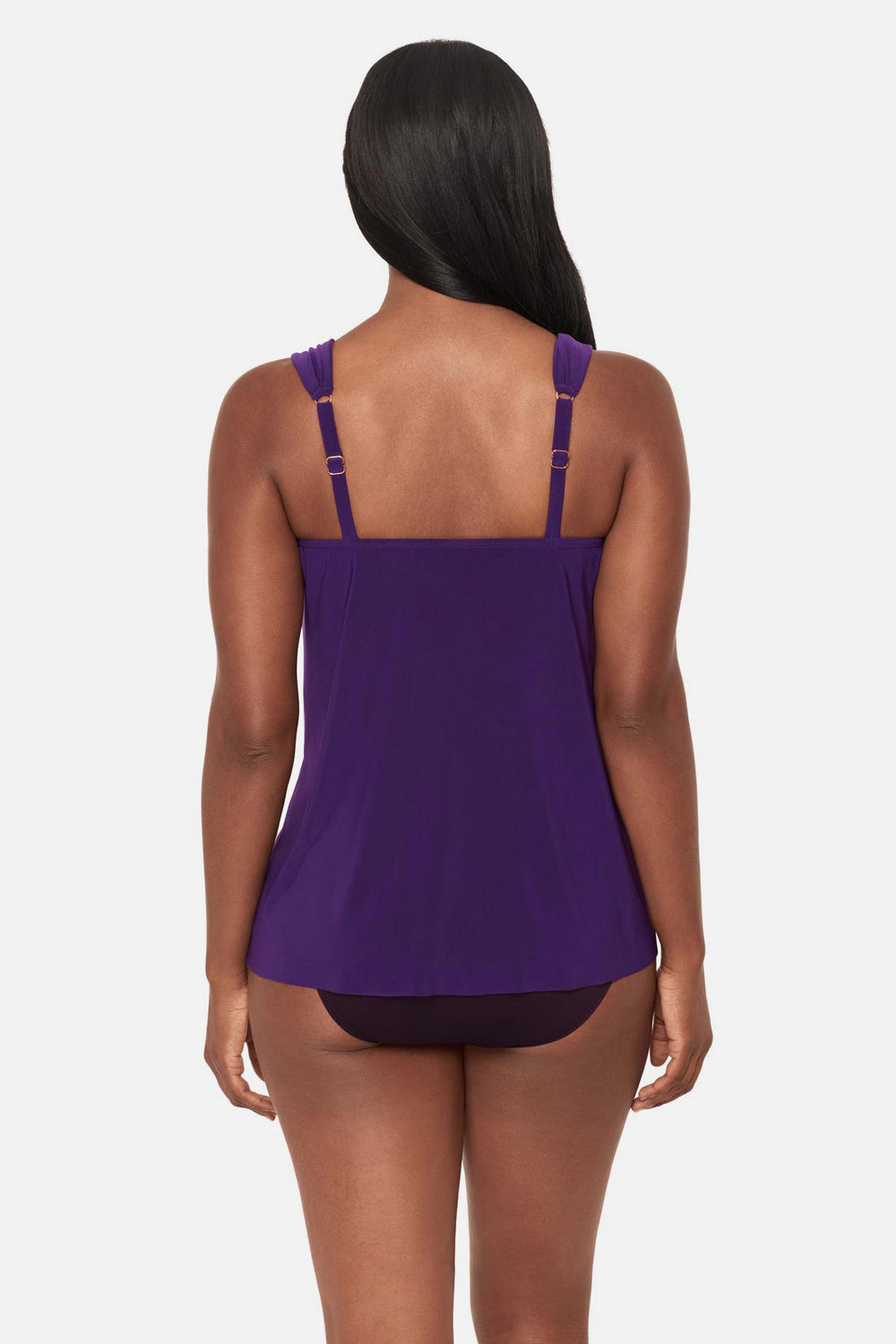 Dazzle Tankini Top Black | Miraclesuit
