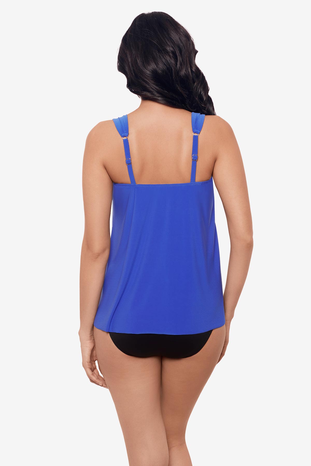 Dazzle Tankini Top Black | Miraclesuit