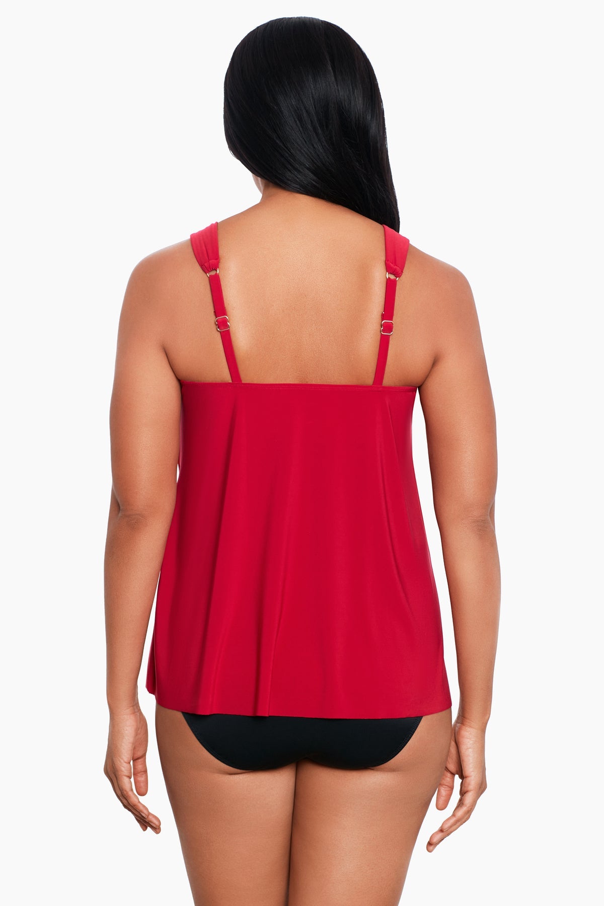 Dazzle Tankini Top Black | Miraclesuit