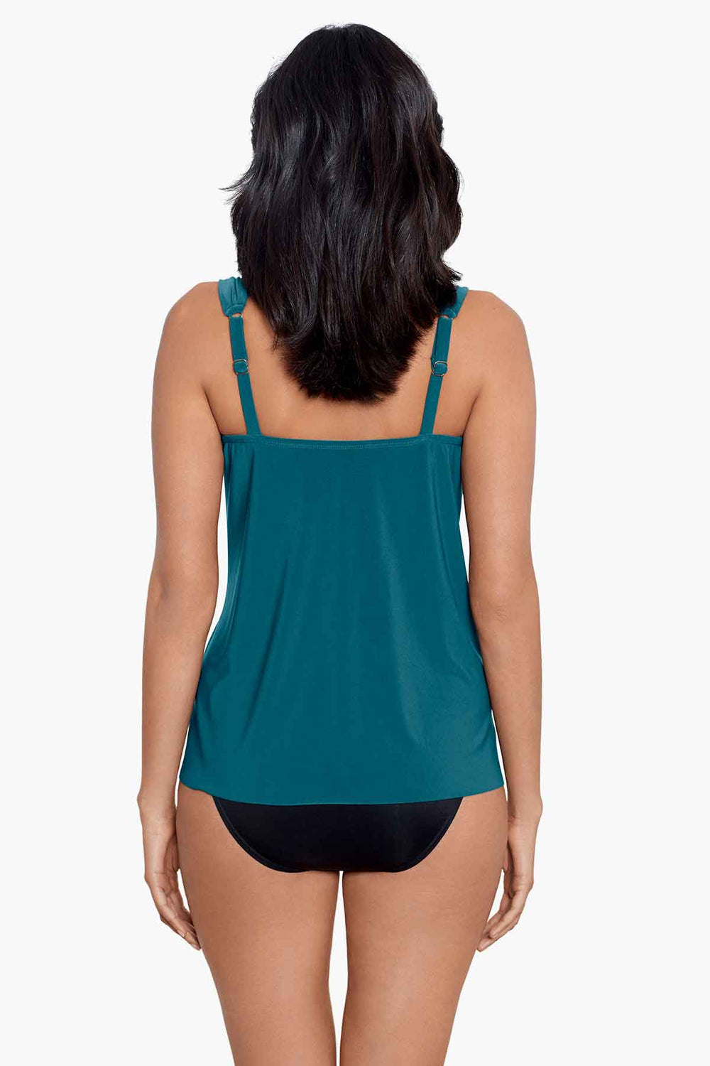Dazzle Tankini Top Black | Miraclesuit