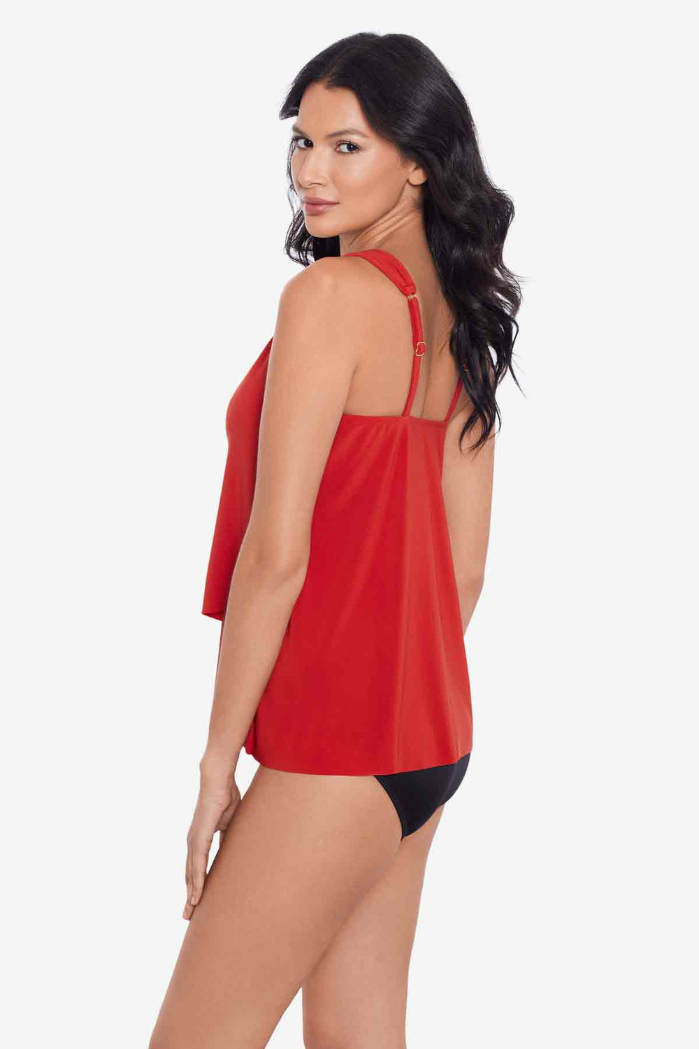 Dazzle Tankini Top Black | Miraclesuit