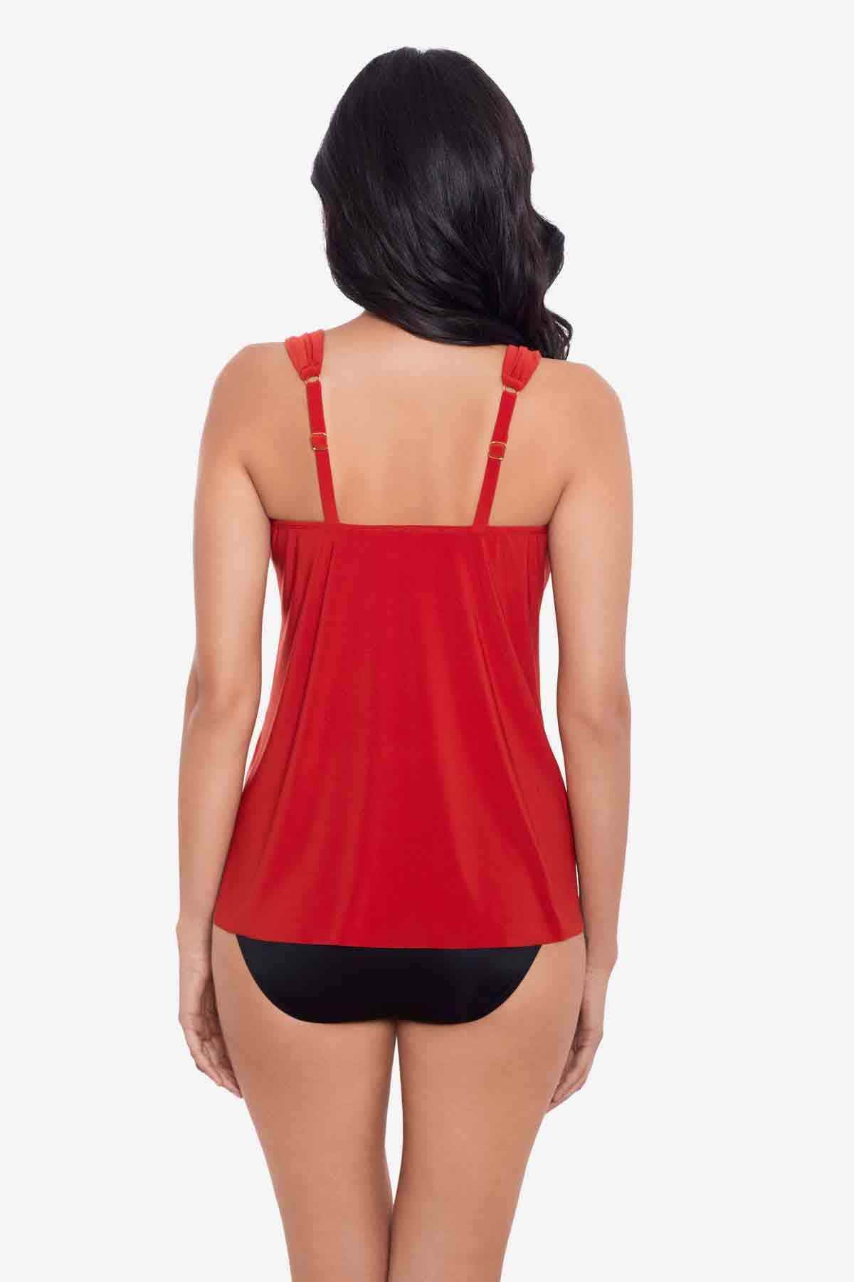 Dazzle Tankini Top Black | Miraclesuit