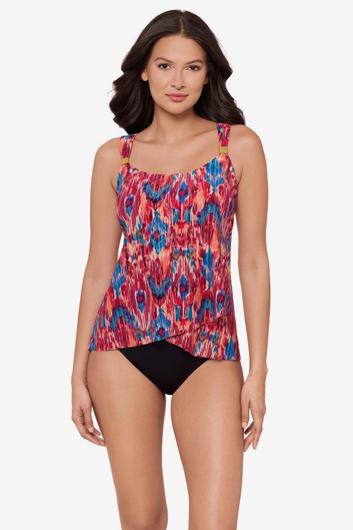 Dazzle Tankini Top in Ikat Dorado Multi | Miraclesuit