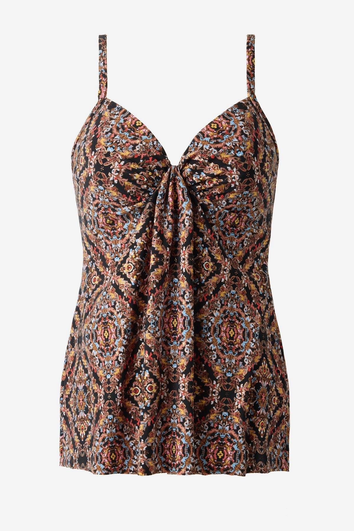 Marina Tankini Top in Scandale Black/Multi | Miraclesuit