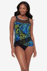 Mirage Tankini Top in Gasparilla Black/Multi | Miraclesuit