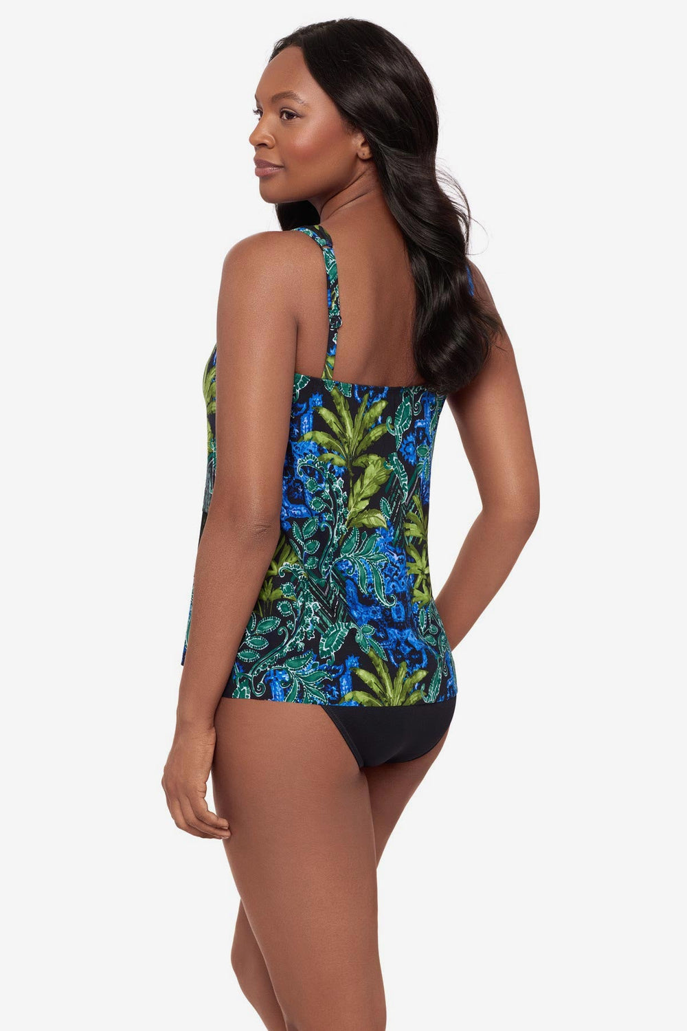 Mirage Tankini Top in Gasparilla Black/Multi | Miraclesuit