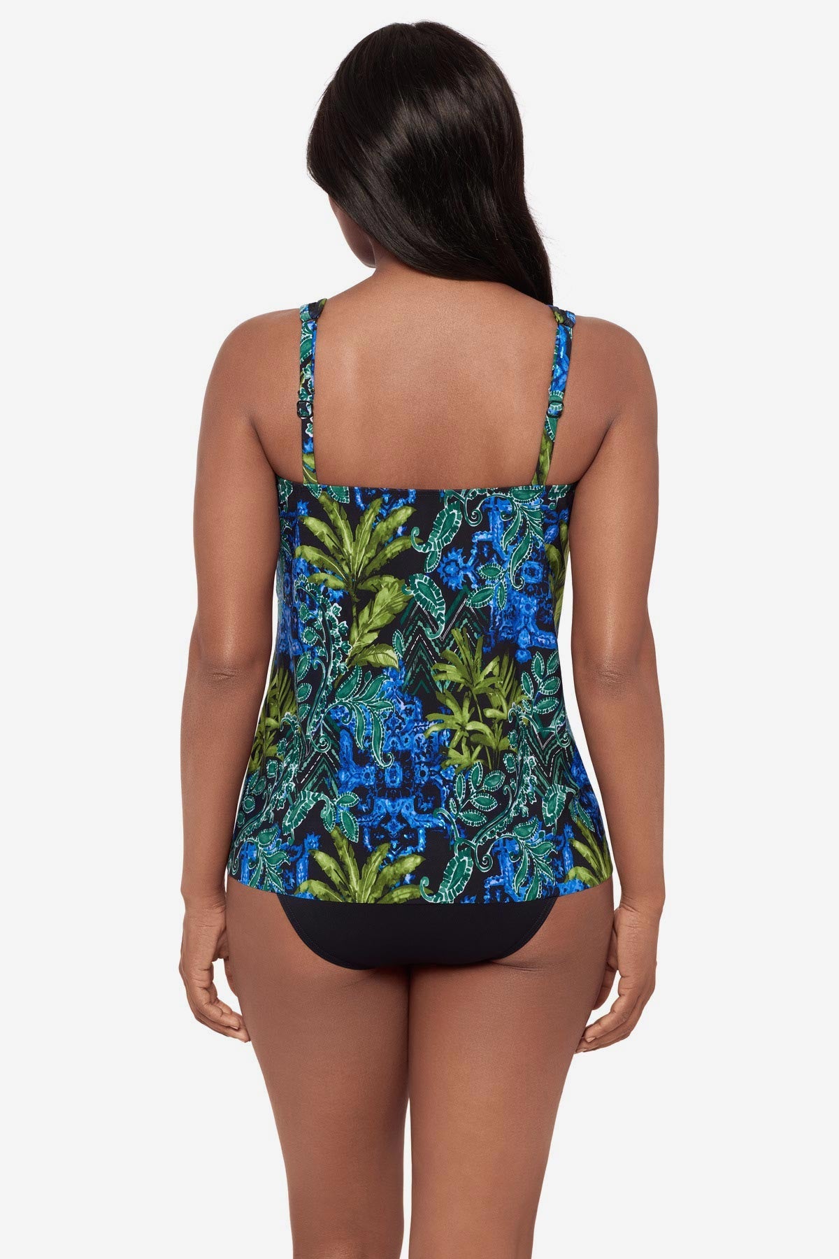 Mirage Tankini Top in Gasparilla Black/Multi | Miraclesuit