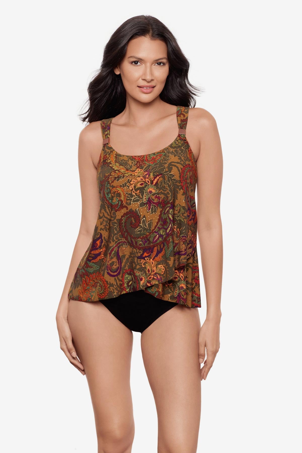 Dazzle Tankini Top in Perissa Multi | Miraclesuit