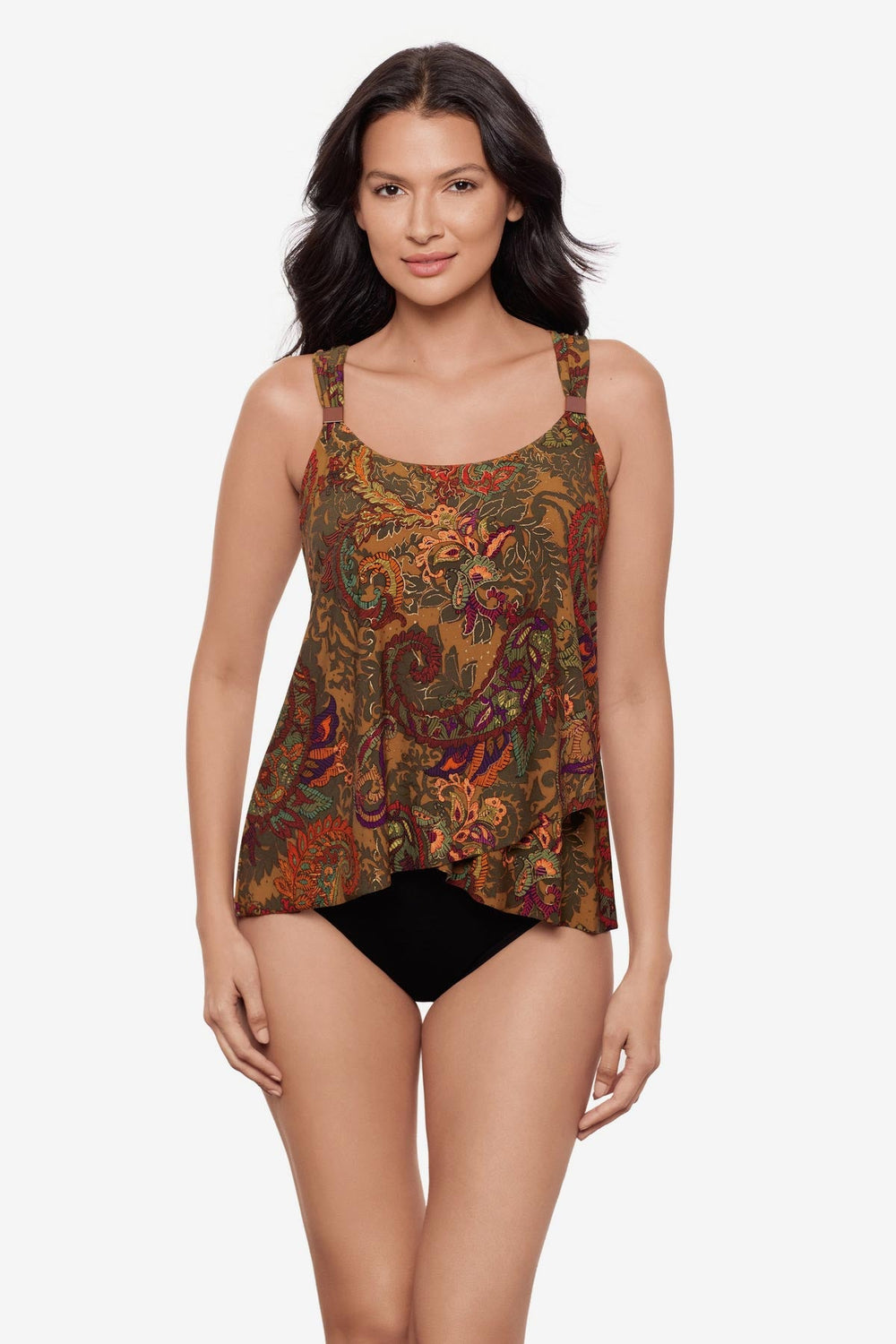Dazzle Tankini Top in Perissa Multi | Miraclesuit
