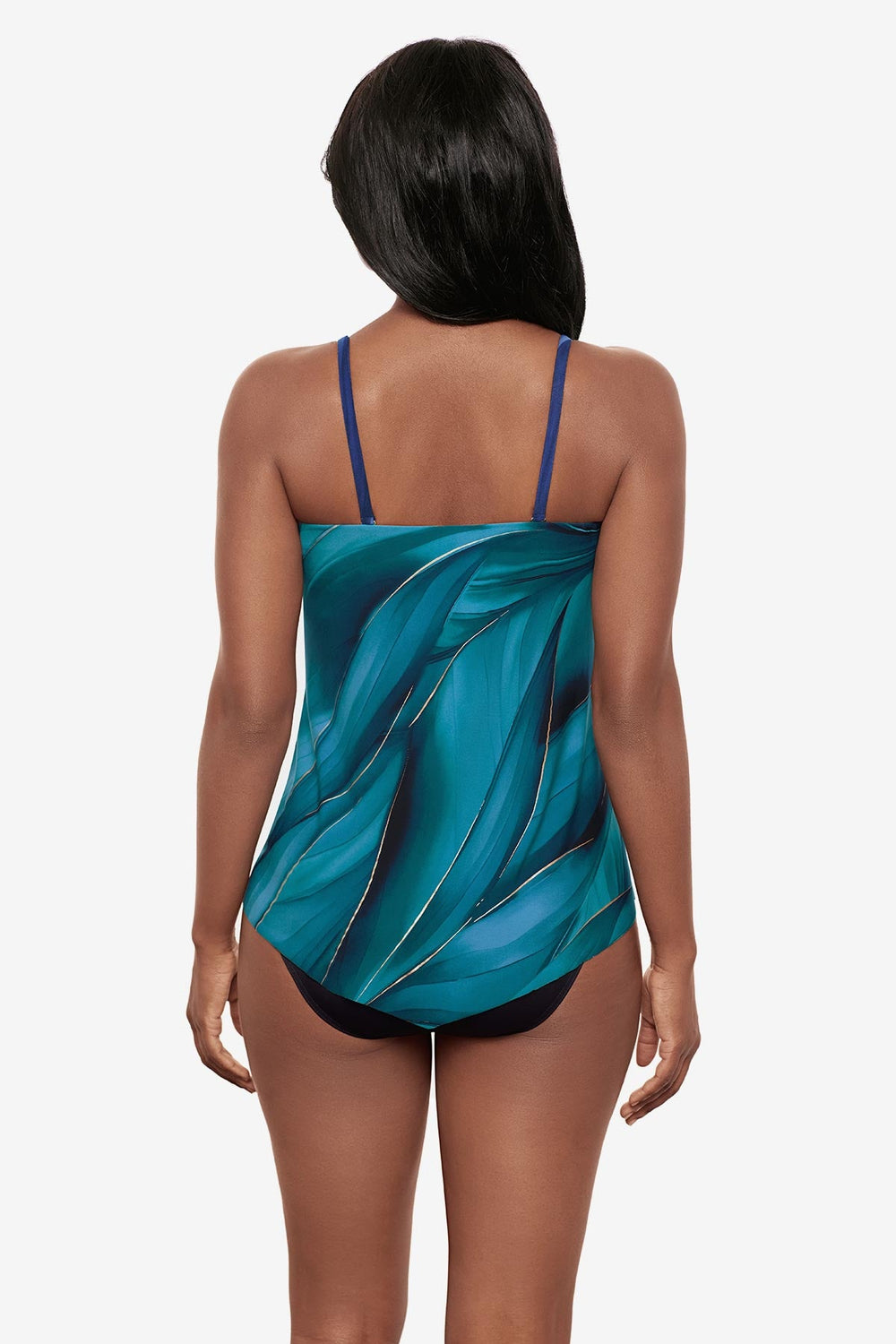 Hankini Tankini Top in Maldiva Blue/Multi | Miraclesuit