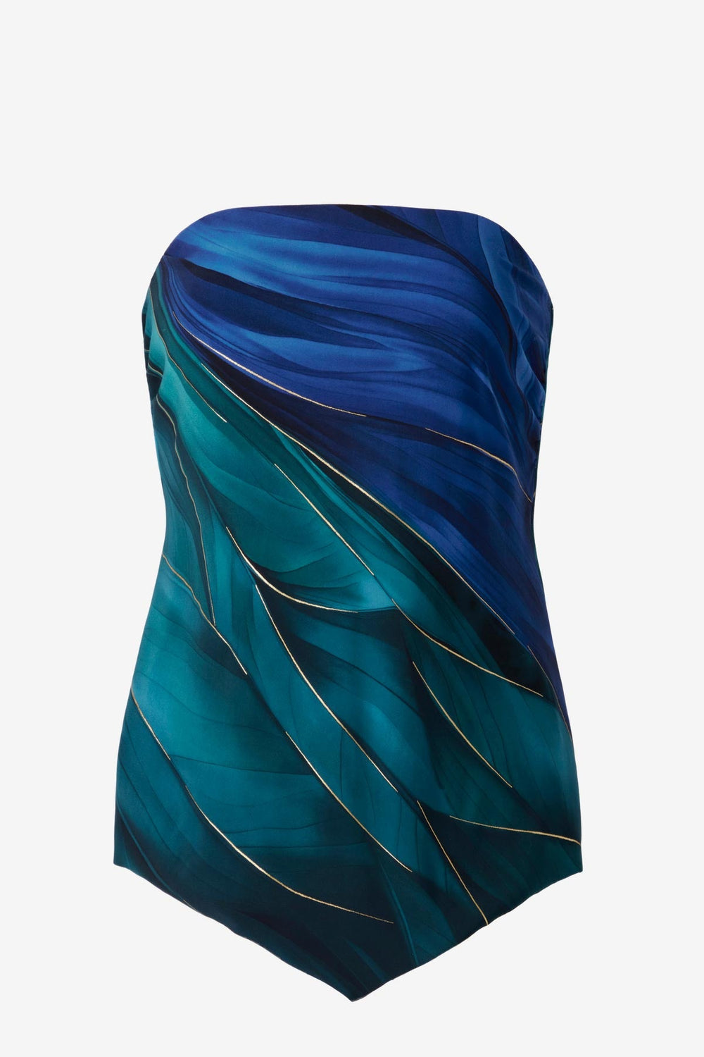 Hankini Tankini Top in Maldiva Blue/Multi | Miraclesuit