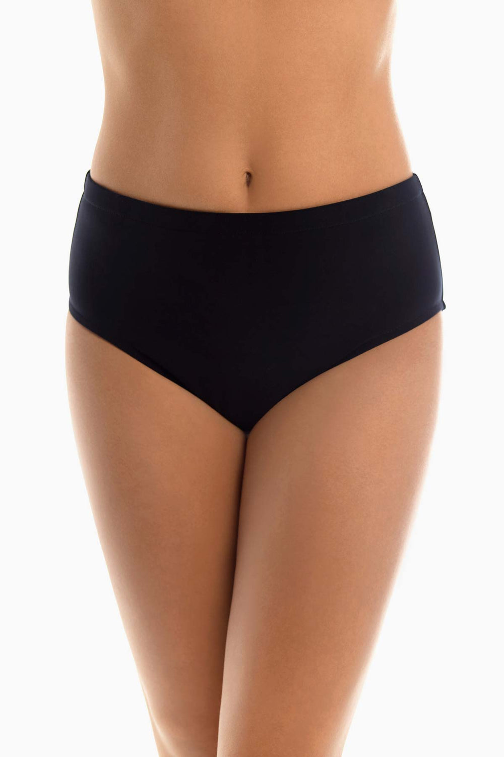 Jersey Classic Brief Swim Bottom Black | Miraclesuit