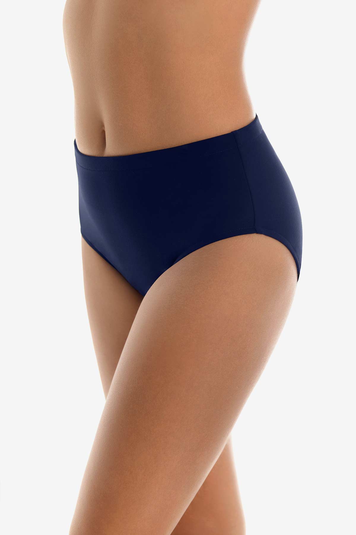 Jersey Classic Brief Swim Bottom Black | Miraclesuit
