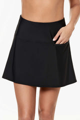 Fit & Flair Swim Skirt Black | Miraclesuit