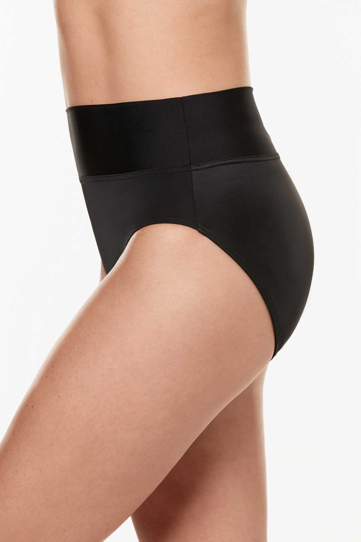 Fold Over Swim Bottom Black | Miraclesuit