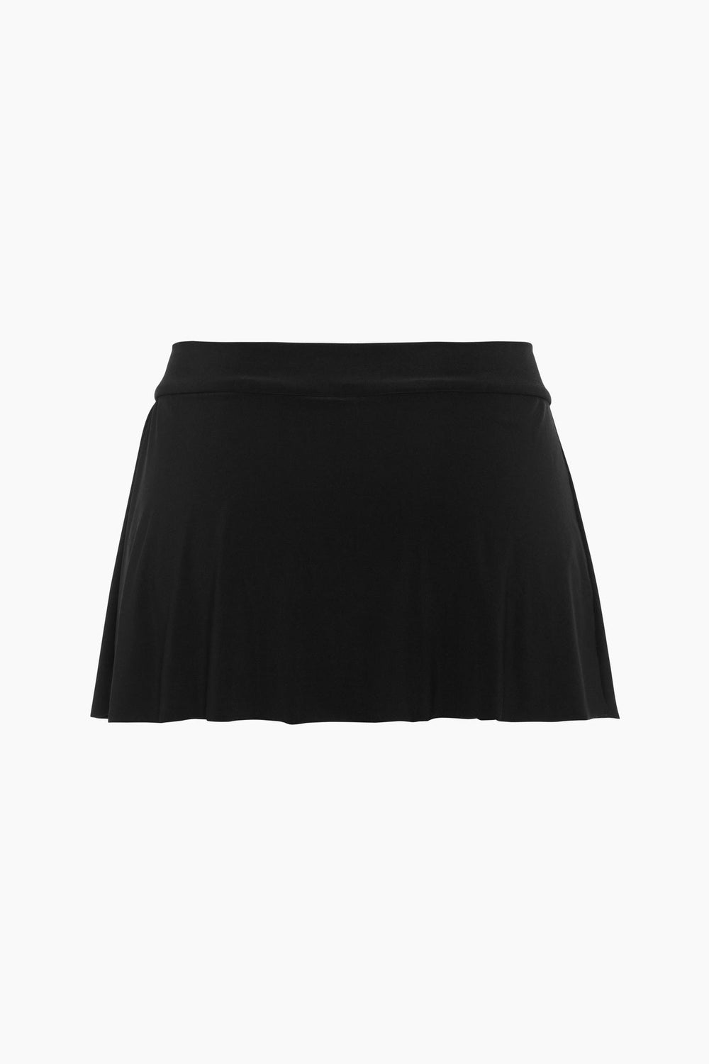 Jersey Tennis Skirt Swim Bottom Black | Miraclesuit