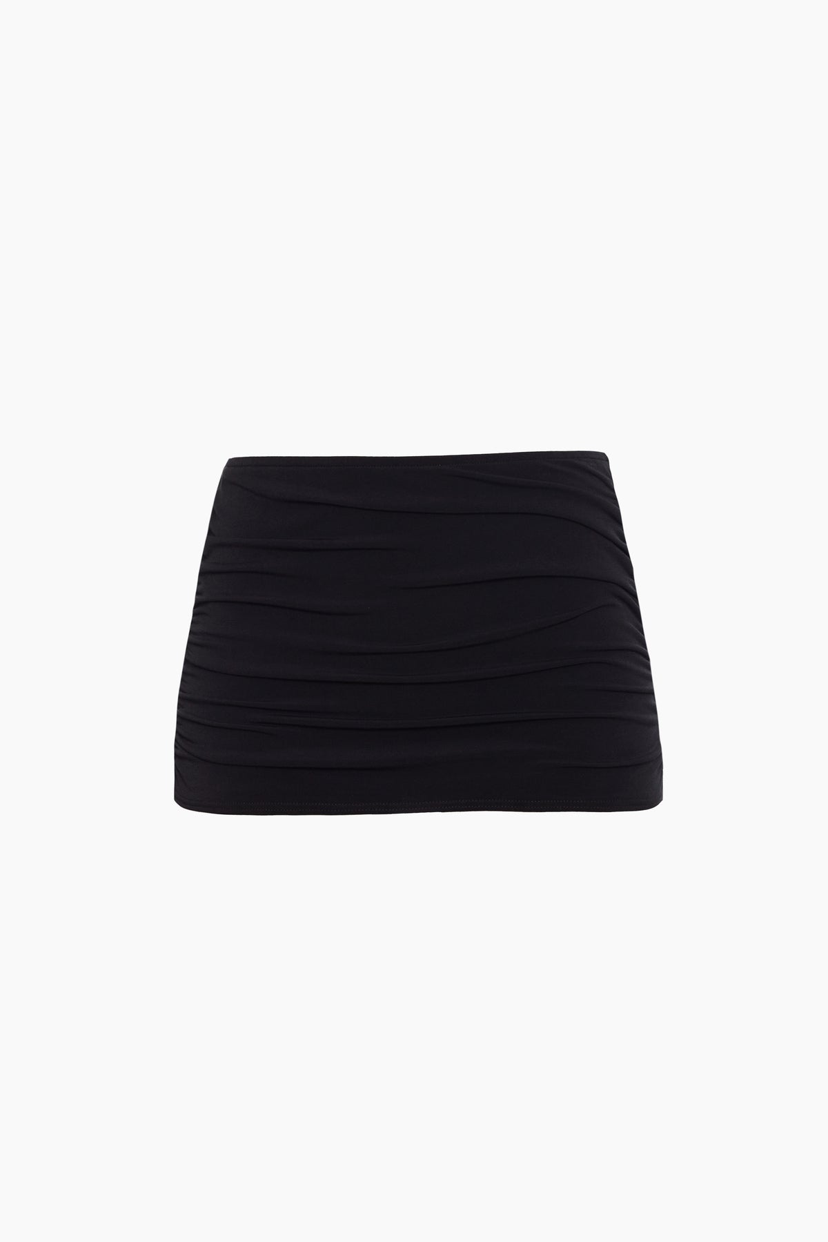 Shirred Skirt Swim Bottom Black | Miraclesuit