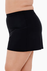 Plus Size Shorts Swimsuit Bottom Black | Miraclesuit