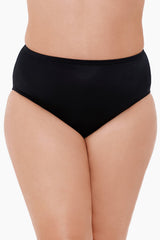 Plus Size Basic Pant Swim Bottom Black | Miraclesuit