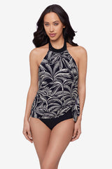 Magicsuit Hearts Of Palm Molly One Piece Swimdress Black/Multi | Miraclesuit