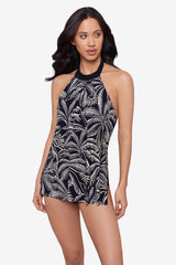 Magicsuit Hearts Of Palm Molly One Piece Swimdress Black/Multi | Miraclesuit