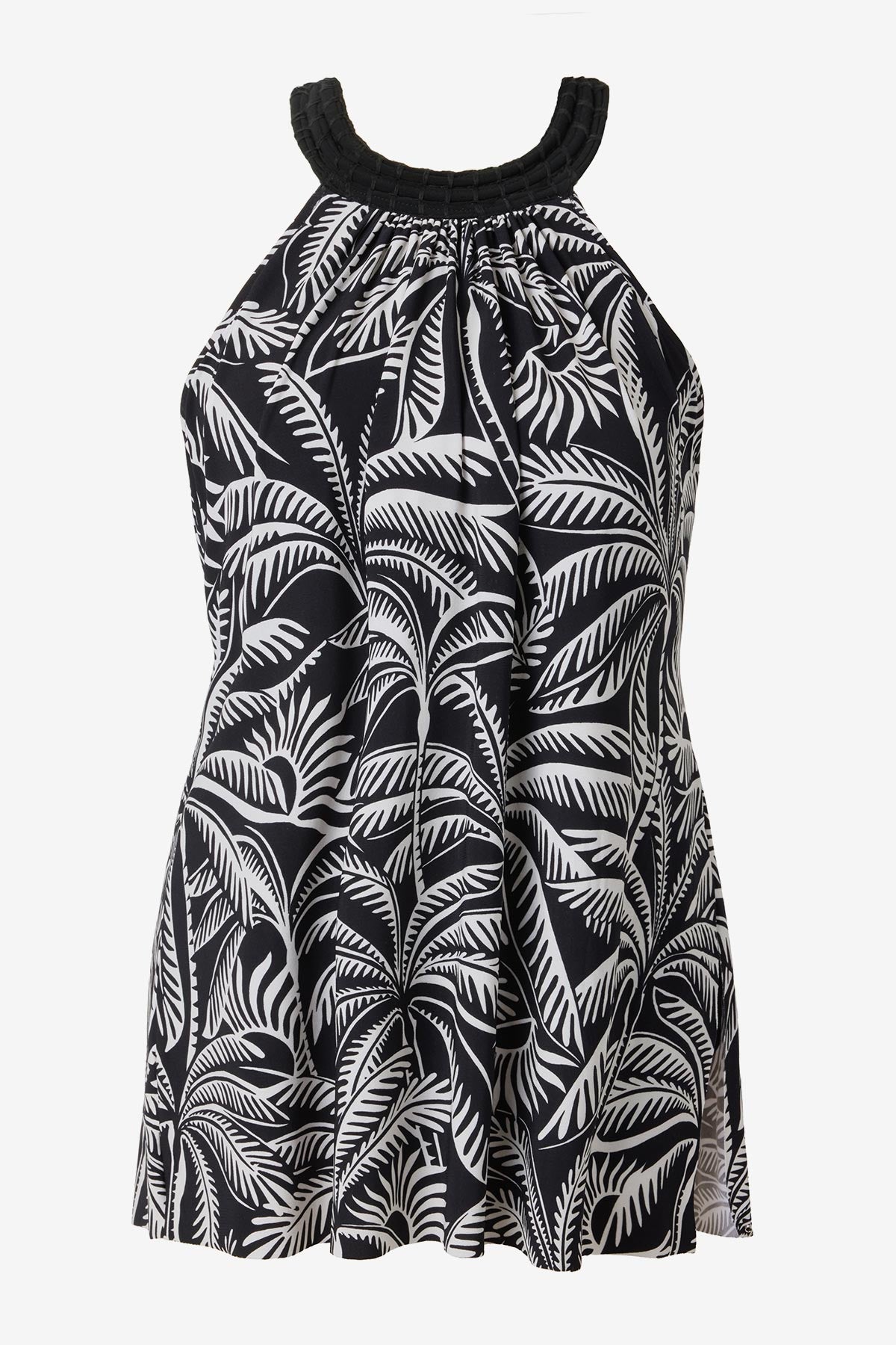 Magicsuit Hearts Of Palm Molly One Piece Swimdress Black/Multi | Miraclesuit