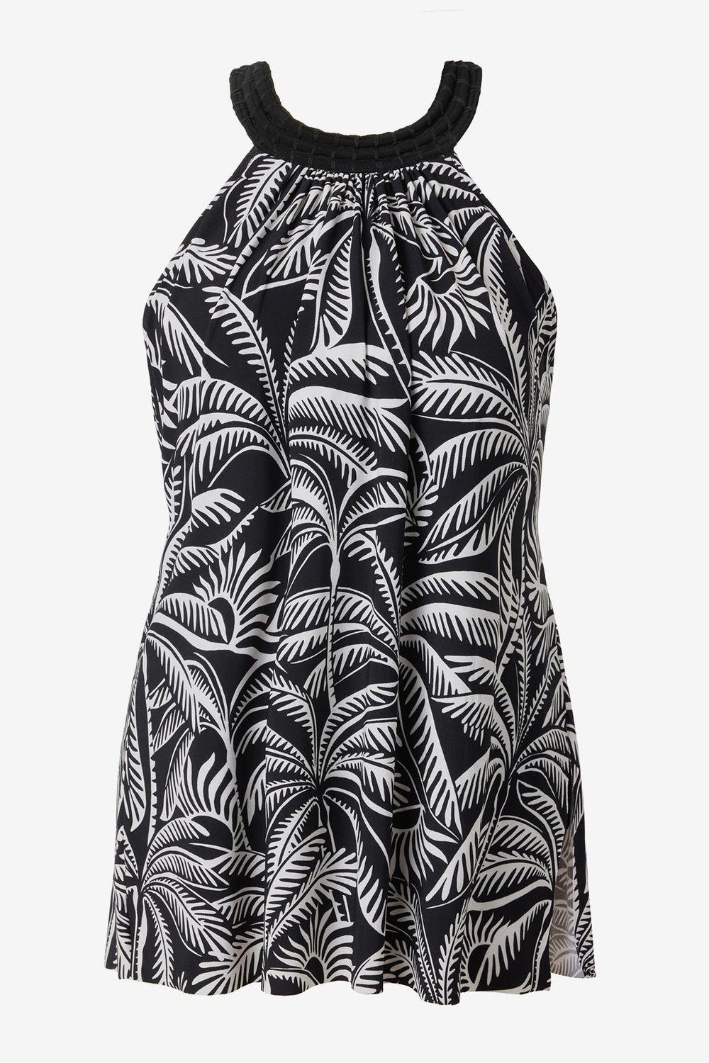 Magicsuit Hearts Of Palm Molly One Piece Swimdress Black/Multi | Miraclesuit