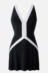 Paix Swim Dress in Spectra Black/White | Miraclesuit