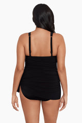 Plus Size Celine Swim Dress Black | Miraclesuit