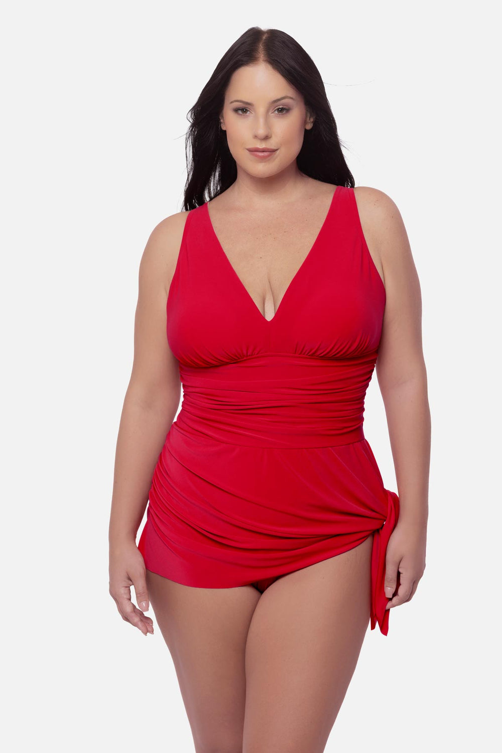 Plus Size Celine Swim Dress Black | Miraclesuit