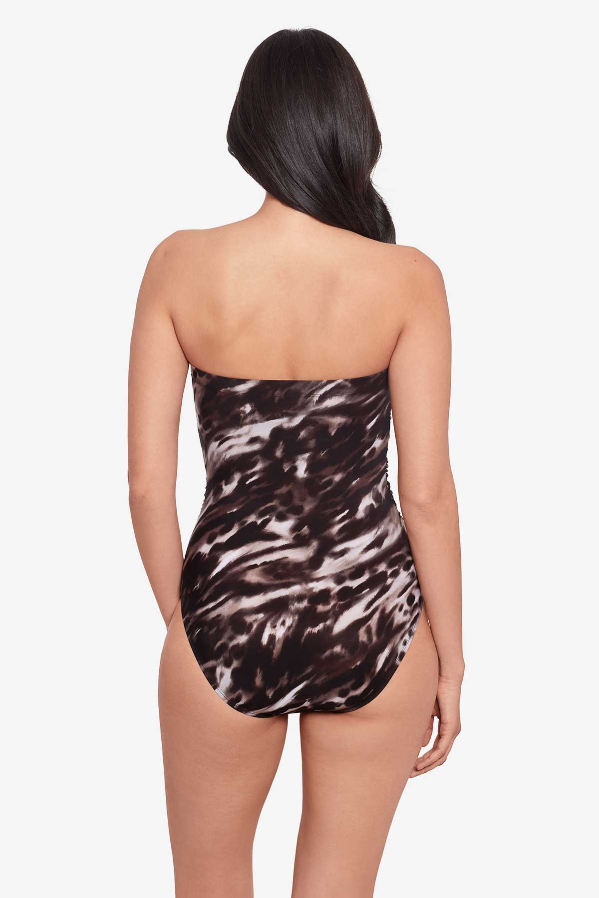 Tempest Avanti Bandeau Swimsuit Black/Brown | Miraclesuit