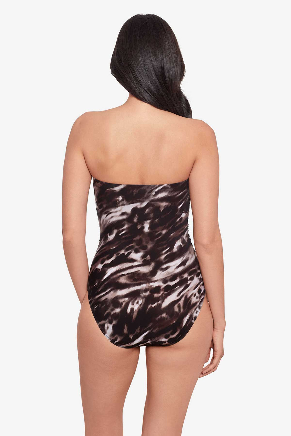 Tempest Avanti Bandeau Swimsuit Black/Brown | Miraclesuit