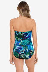 Ussepa Avanti Bandeau Swimsuit Black/Multi | Miraclesuit
