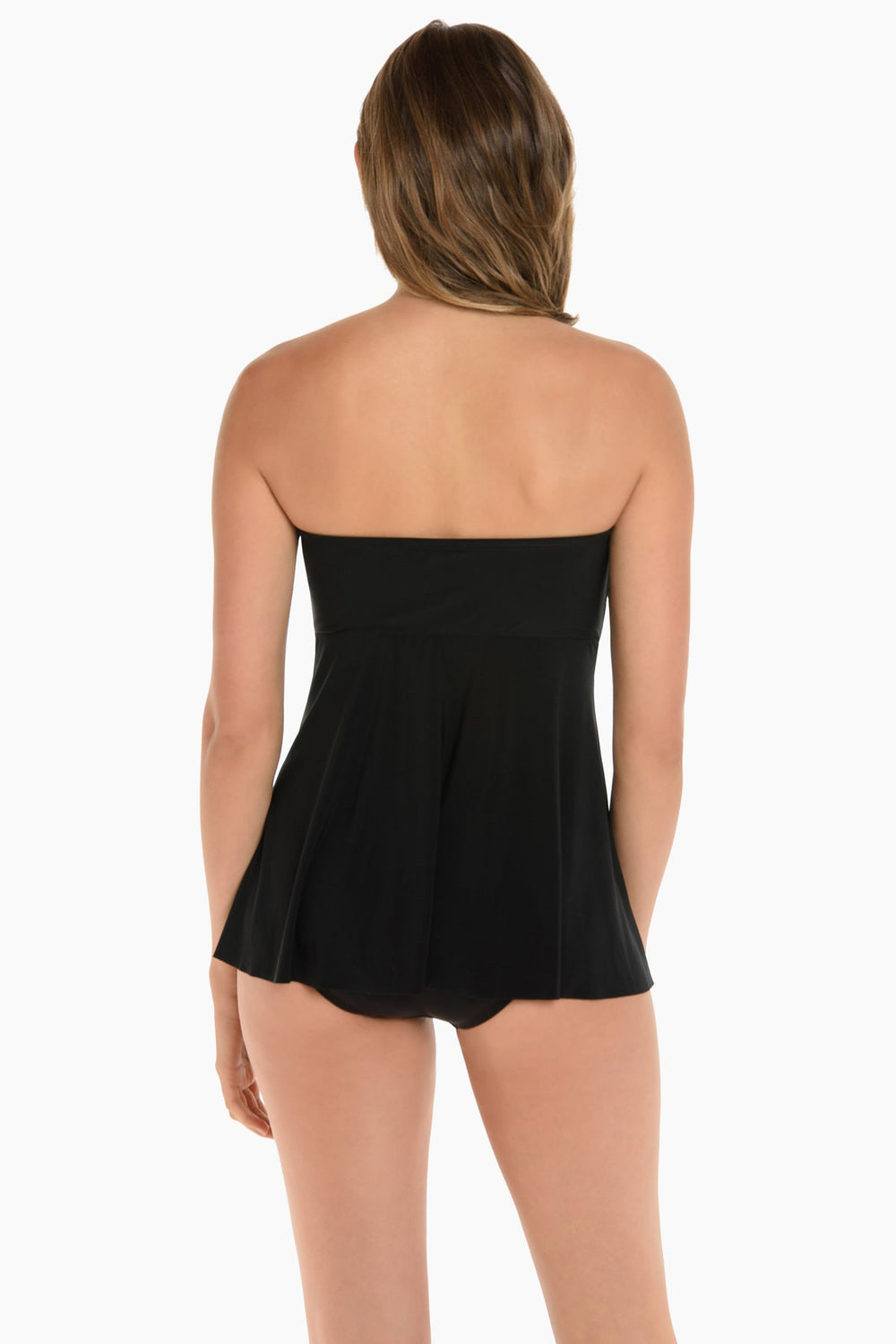 Rock Solid Cadiz Bandeau Tankini Black | Miraclesuit