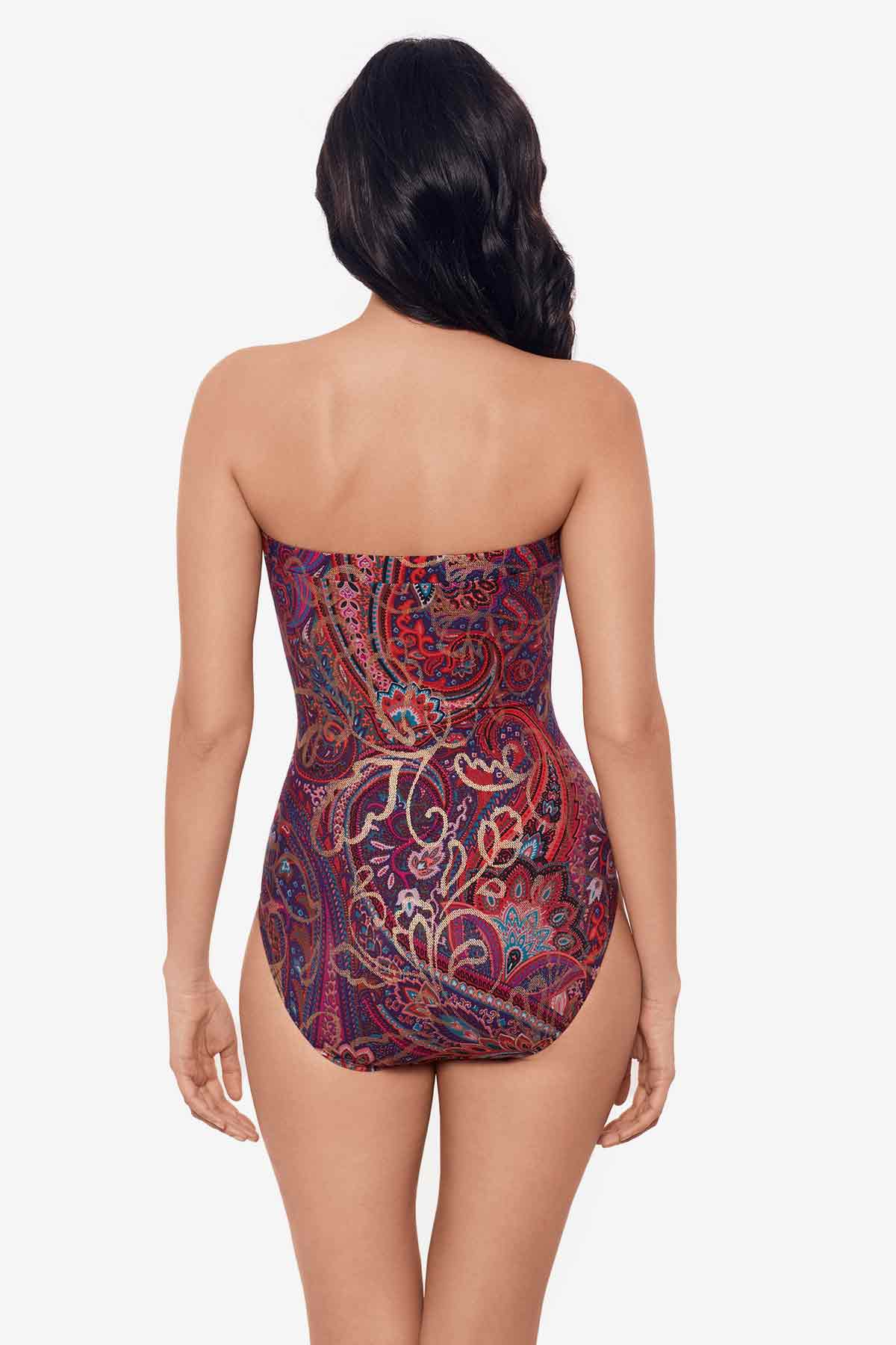 Dynasty Avanti Bandeau One Piece Swimsuit Multi | Miraclesuit
