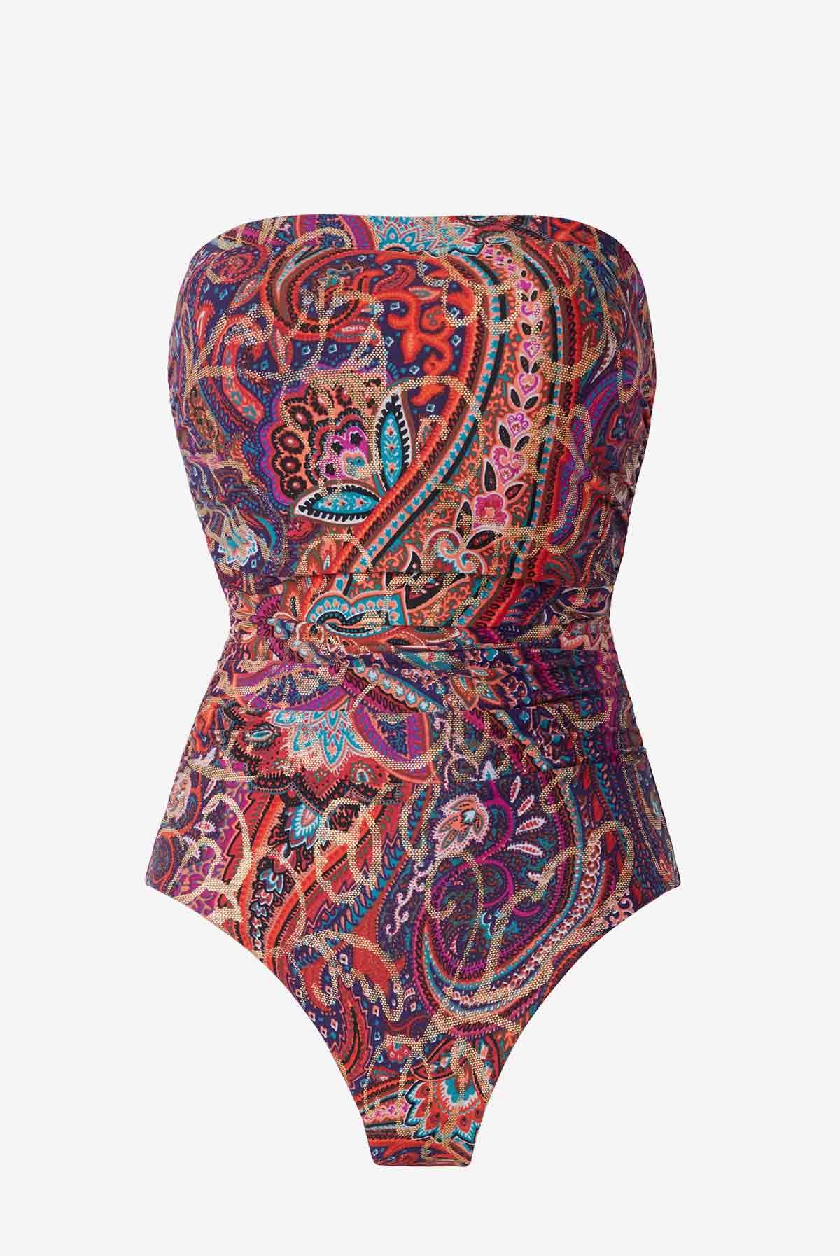 Dynasty Avanti Bandeau One Piece Swimsuit Multi | Miraclesuit